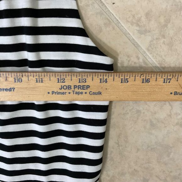 Signature by Robbie Bee Sleeveless Maxi Dress Size L Multi contrasting stripes - Picture 12 of 12
